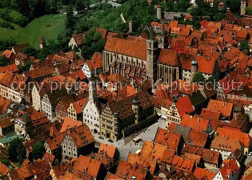 AK / Ansichtskarte Rothenburg__Tauber Zentrum Altstadt Kirche 