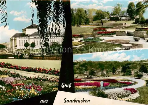 AK / Ansichtskarte 73835516 Saarbruecken Deutsch Franzoesische Gartenschau 1960 Saarbruecken