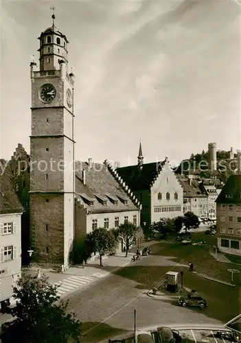 AK / Ansichtskarte 73835517 Ravensburg__Wuerttemberg Marienplatz mit Blaeserturm Wanghaus Rathaus Mehlsack Veitsburg 