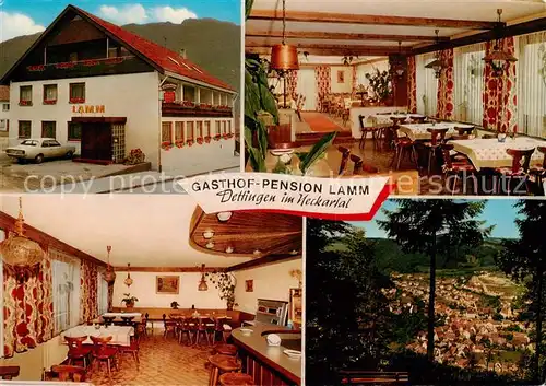 AK / Ansichtskarte 73835698 Dettingen_Horb Gasthof Pension Lamm Gastraeume Panorama Dettingen Horb