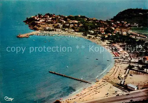 AK / Ansichtskarte Cavalaire sur Mer_83_Var La Plage Le Cap Fliegeraufnahme 