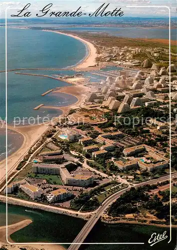 AK / Ansichtskarte La_Grande Motte_34 Vue generale aerienne 