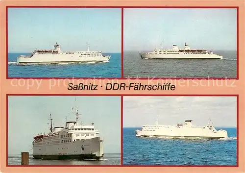 AK / Ansichtskarte 73836014 Dampfer_Oceanliner Sassnitz Ruegen 