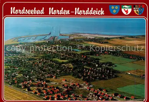 AK / Ansichtskarte 73836127 Norden_Norddeich_Nordseebad Fliegeraufnahme 