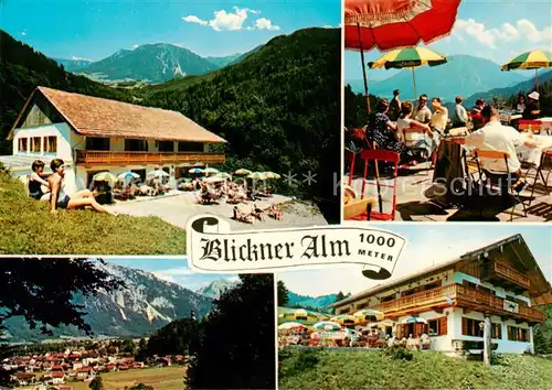 AK / Ansichtskarte 73836241 Ruhpolding Blickner Alm Terrasse Panorama Ruhpolding