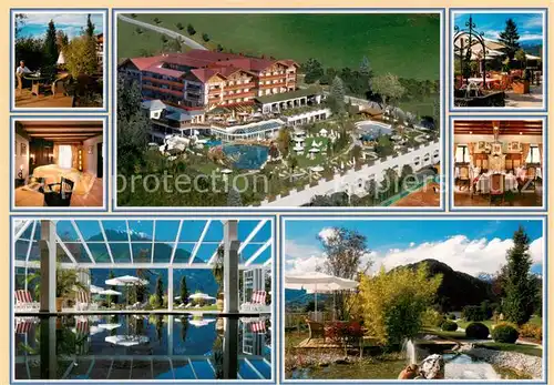 AK / Ansichtskarte Sankt_Johann_Pongau Hotel Oberforsthof Gastraeume Hallenbad Terrasse Sankt_Johann_Pongau