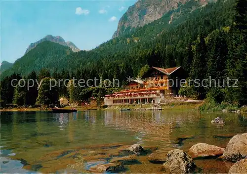 AK / Ansichtskarte Hintersee_Berchtesgaden Seehotel Gamsbock Hintersee Berchtesgaden