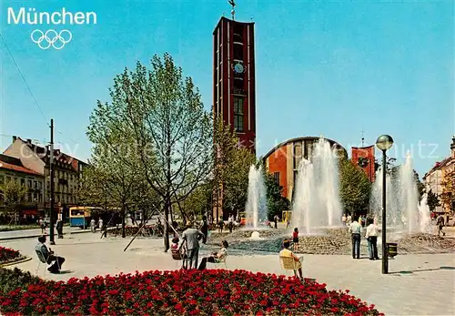 AK / Ansichtskarte Muenchen Sendlinger Tor Platz mit Matthaeuskirche Muenchen