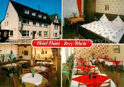 AK / Ansichtskarte 73837463 Brey Hotel Thum Gastraeume Zimmer Brey