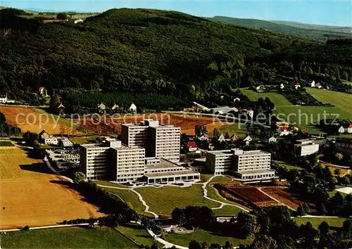 AK / Ansichtskarte Bad_Salzuflen Kliniken am Burggraben Fliegeraufnahme Bad_Salzuflen