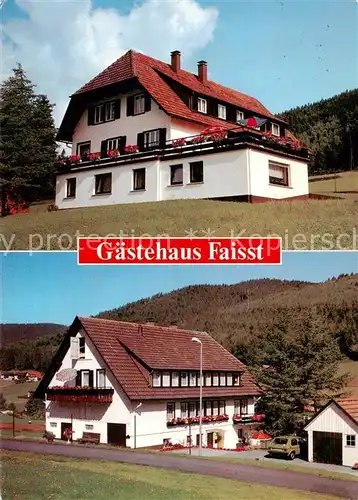 AK / Ansichtskarte 73838050 Obertal_Baiersbronn Gaestehaus Faisst Obertal Baiersbronn