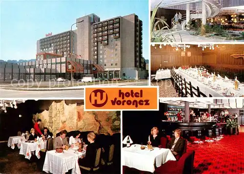 AK / Ansichtskarte 73838178 Brno_Bruenn_CZ Interhotelhotel Voronez Gastraeume Bar Festtafel Foyer 