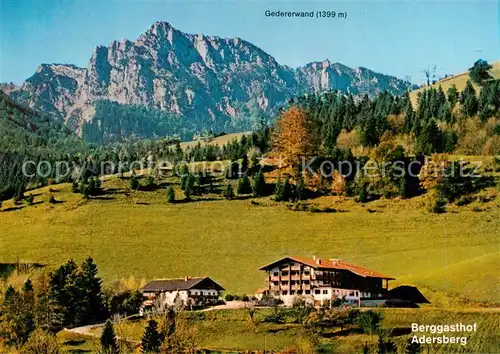 AK / Ansichtskarte 73838212 Rottau_Chiemgau Berggasthof Adersberg Hotel Rottau Chiemgau