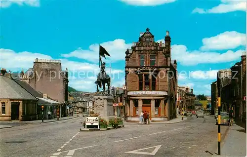 AK / Ansichtskarte 73838426 Hawick_Minnesota_USA High Street and the Horse Monument 