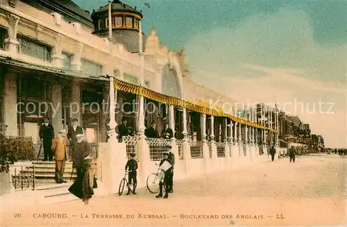 AK / Ansichtskarte  Cabourg_14_Calvados La Terrasse du Kursaal Boulevard des Anglais 