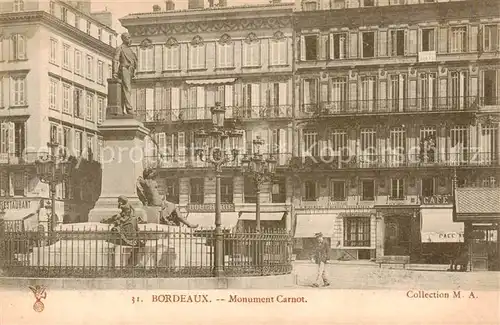 AK / Ansichtskarte Bordeaux_33 Monument Carnot 