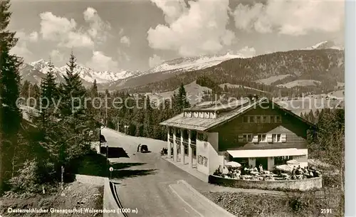 AK / Ansichtskarte Walserschanz_Kleinwalsertal_AT Oesterreichischer Grenzgasthof Walserschanz 