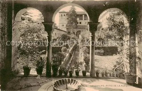 AK / Ansichtskarte Granada_Andalucia_ES Generalife Patio de la Acequia 