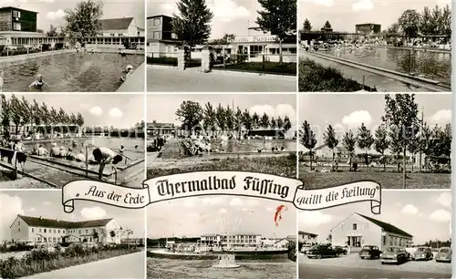 AK / Ansichtskarte 73838963 Bad_Fuessing Freibad Therme Fuessing Teilansichten Bad_Fuessing