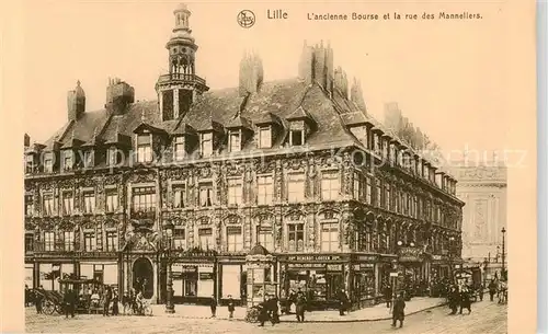 AK / Ansichtskarte  Lille_59 Ancienne Bourse et la rue des manneliers 