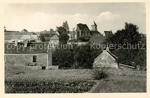 AK / Ansichtskarte Moussy le Vieux Eglise et le Village Moussy le Vieux