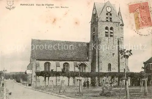 AK / Ansichtskarte Marolles_ sur Seine_77_Seine et Marne Vue de l Eglise 