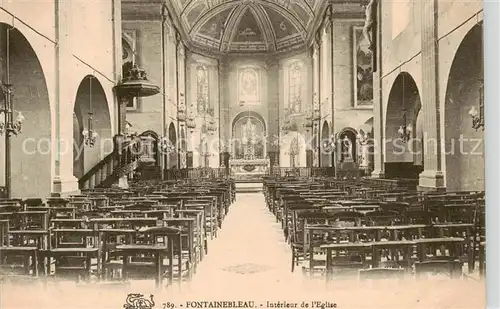 AK / Ansichtskarte Fontainebleau_77_Seine_et_Marne Interieur de l Eglise 