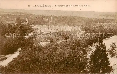 AK / Ansichtskarte La_Ferte Alais Panorama vu de la route de Melun La_Ferte Alais