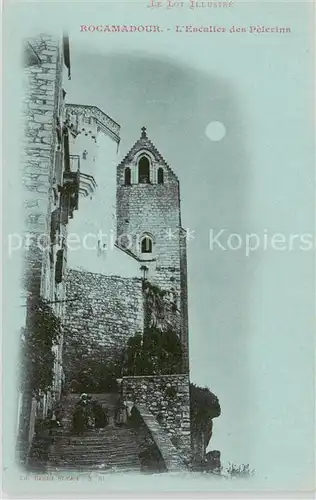 AK / Ansichtskarte Rocamadour_46_Lot Escalier des Pelerins 