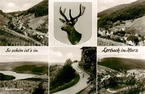 AK / Ansichtskarte Lerbach_Harz Panorama Soesetalsperre Serpentinen Lerbach Harz