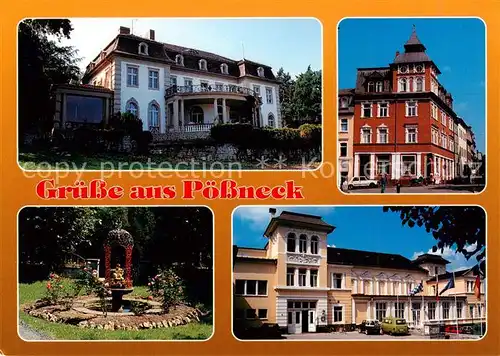 AK / Ansichtskarte Poessneck Villa Altenberg Boulevard Parkanlage Schuetzenhof Poessneck