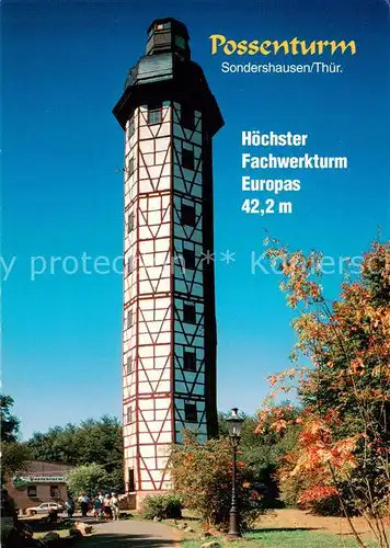 AK / Ansichtskarte Sondershausen_Thueringen Possenturm Sondershausen Thueringen