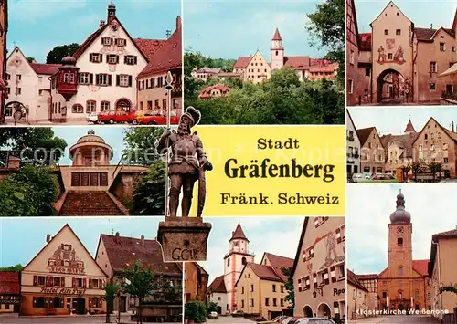 AK / Ansichtskarte 73839815 Graefenberg_Oberfranken Orts und Teilansichten Klosterkirche Weissenohe Graefenberg Oberfranken