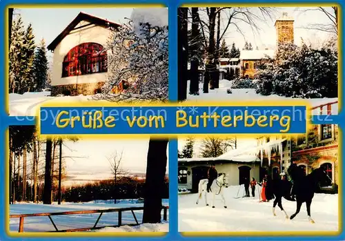 AK / Ansichtskarte Bischofswerda Butterberg Berg Gasthof Panorama Reiter Bischofswerda