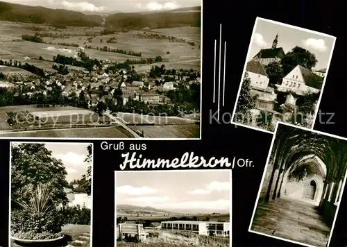 AK / Ansichtskarte 73840051 Himmelkron Fliegeraufnahme Park Schloss Kirche Inneres Himmelkron