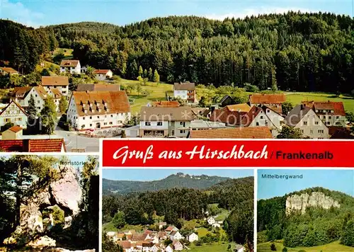 AK / Ansichtskarte 73840052 Hirschbach_Oberpfalz Panorama Noristoerle Mittelbergwand Hirschbach Oberpfalz