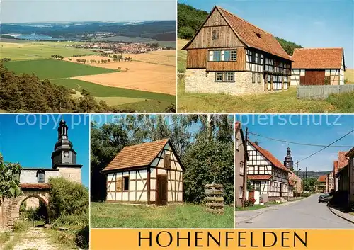 AK / Ansichtskarte Hohenfelden Panorama Fachwerkhaeuser Kirche Hohenfelden