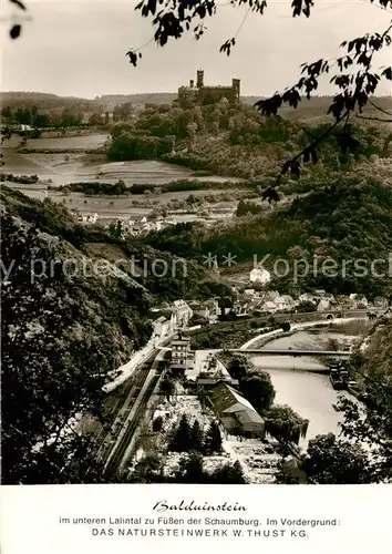 AK / Ansichtskarte Schaumburg__Schloss_Balduinstein mit Natursteinwerk Thust KG 