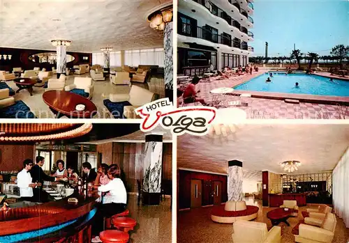 AK / Ansichtskarte CALELLA_de_la_Costa_ES Hotel Volga Foyer Bar Pool Halle 