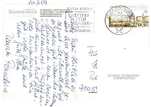 AK / Ansichtskarte Bad_Fuessing Kur Hotel Sonnenhof Frei und Hallenbad Park Bad_Fuessing