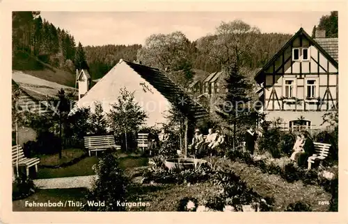 AK / Ansichtskarte Fehrenbach_Thueringer_Wald Kurgarten Fehrenbach_Thueringer_Wald