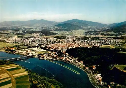 AK / Ansichtskarte Deggendorf_Donau Fliegeraufnahme Deggendorf Donau