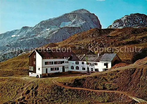 AK / Ansichtskarte Tilisunahuette_2211m_Montafon_AT Panorama mit Weissplatte 