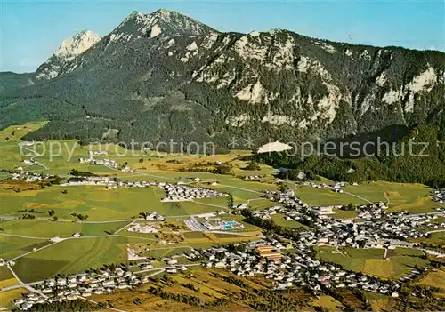 AK / Ansichtskarte Inzell Fliegeraufnahme mit Hochstaufen und Zwiesel Inzell