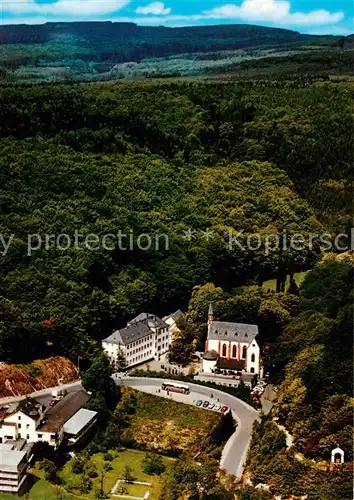 AK / Ansichtskarte 73841411 Geisenheim Marienthal im Rheingau Wallfahrtskirche zur schmerzhaften Mutter Fliegeraufnahme Geisenheim