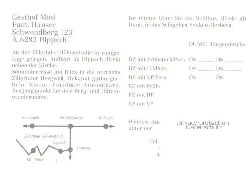 AK / Ansichtskarte 73841439 Hippach_Tirol_AT Gasthof Hoesl 