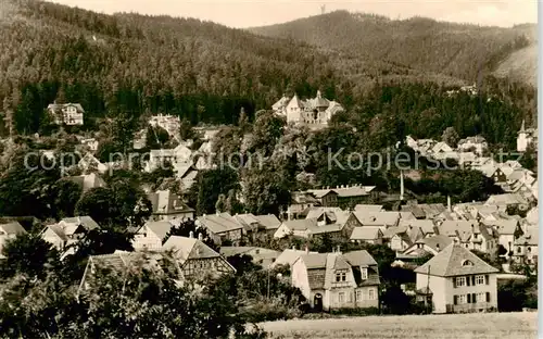 AK / Ansichtskarte 73841535 Elgersburg Panorama mit Hoher Warte Elgersburg