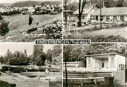 AK / Ansichtskarte Bad_Finsterbergen Ferienheim Leinagrund Schwimmbad Kurpark Huellrod Bad_Finsterbergen