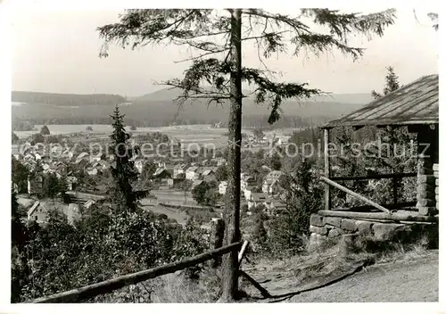 AK / Ansichtskarte Bad_Finsterbergen Panorama Luftkurort Thueringer Wald Waldhuette Bad_Finsterbergen