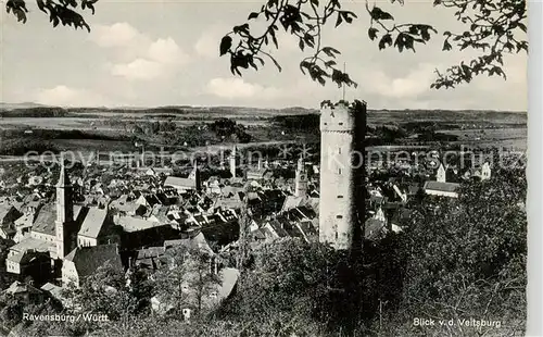 AK / Ansichtskarte Ravensburg__Wuerttemberg Blick von der Veitsburg 